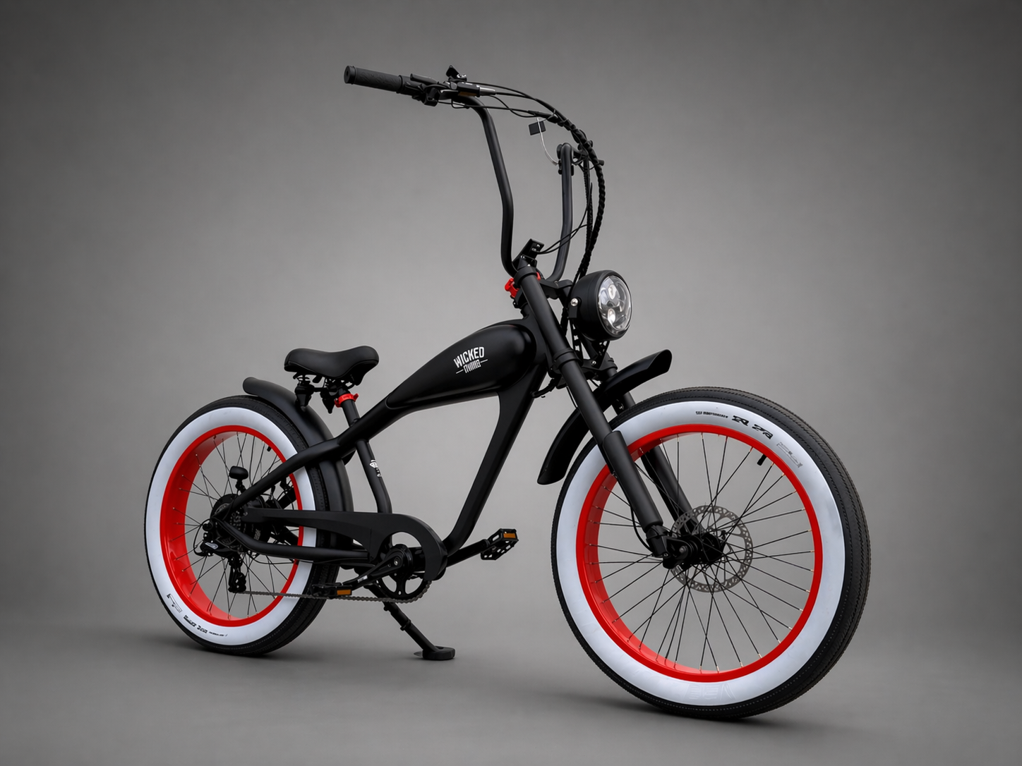 Wicker's bike【バイク】 Wicked Thumb Rat Chopper ST ebike 52v — Wicked Thumb Electrocycles