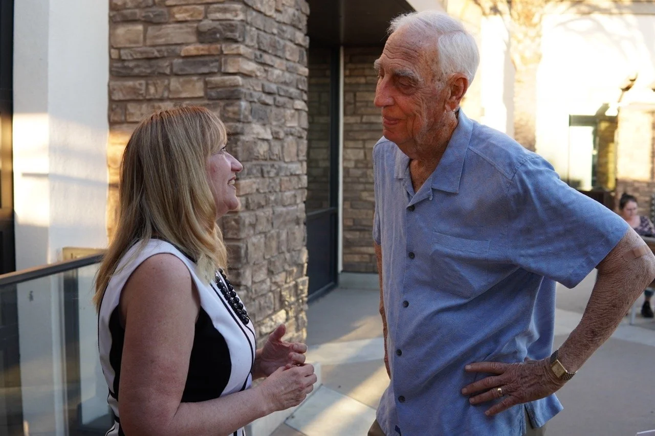 Cali speaking to Dr. Fisher.