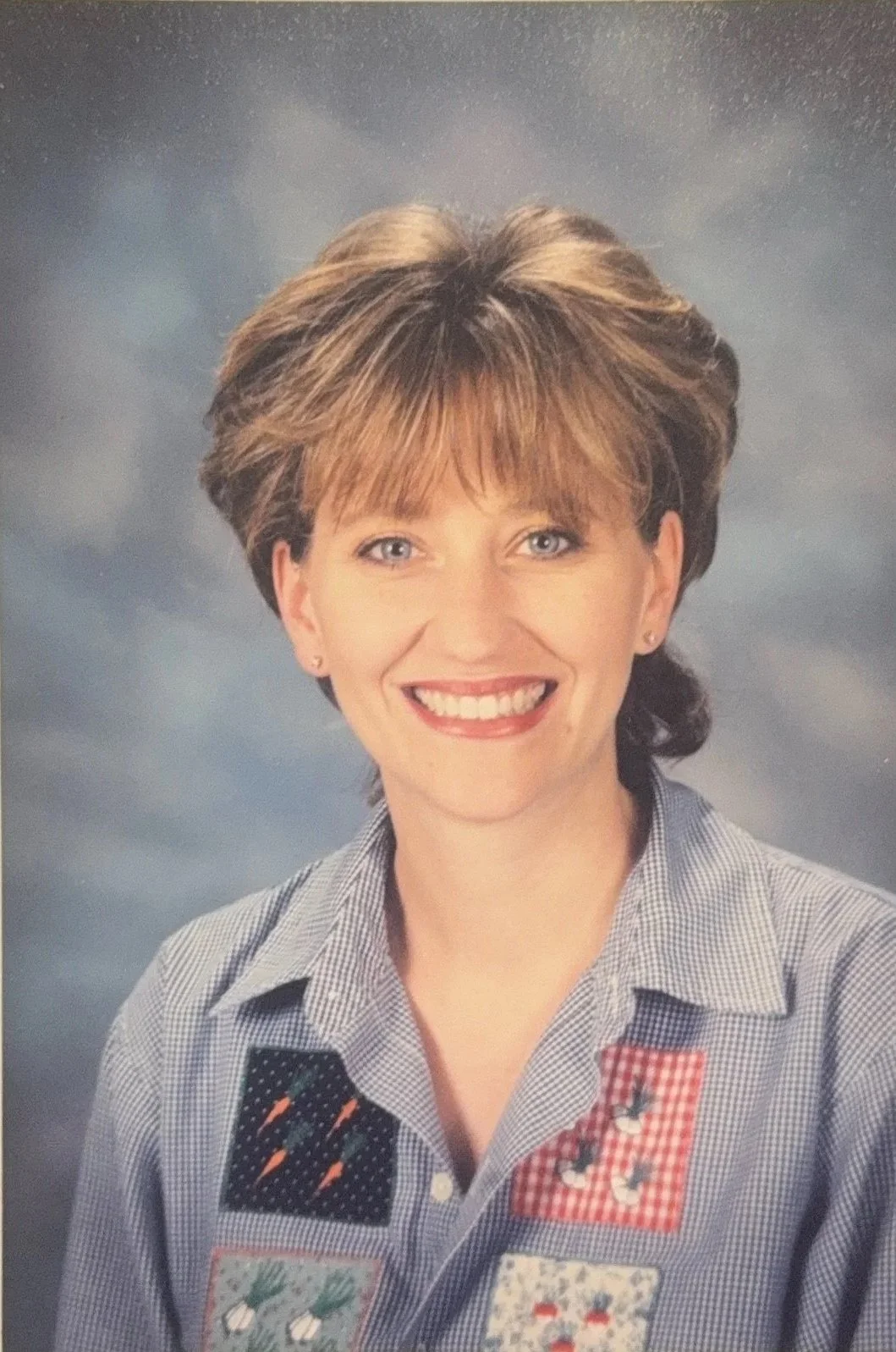 Young Cali on her first day of teaching.