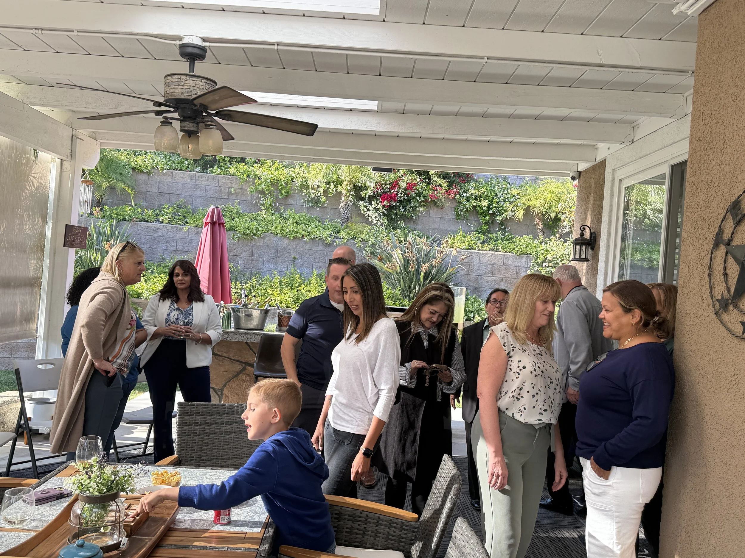 Group of people networking