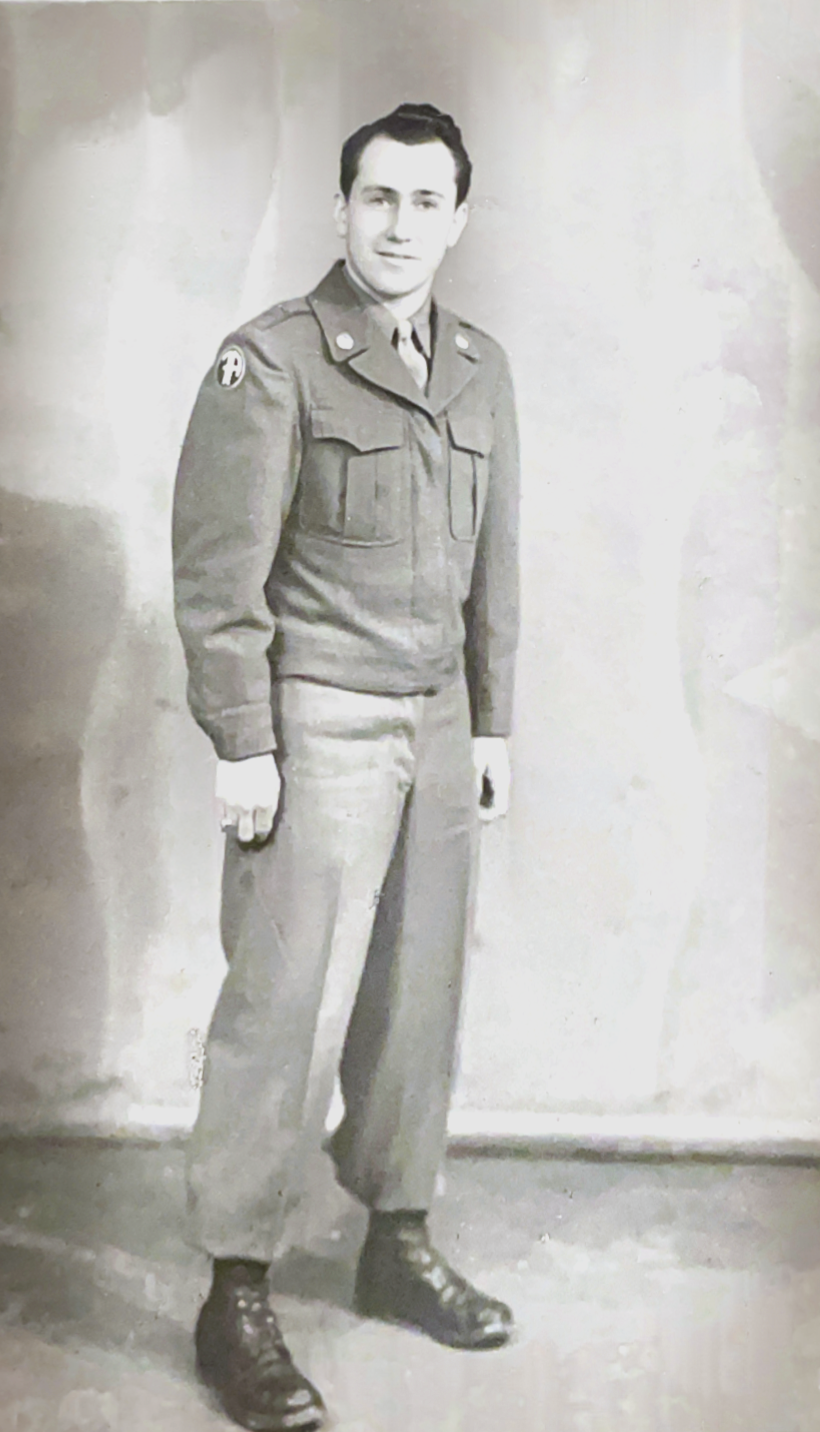 Cali's grandfather in his Army uniform.