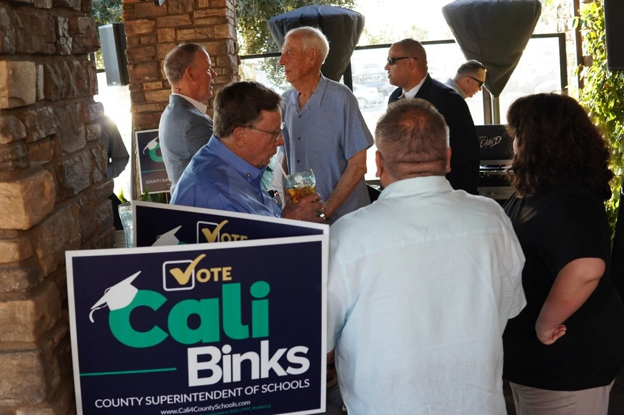 Seven event guests including Dr. Fischer and Dale Marsden.