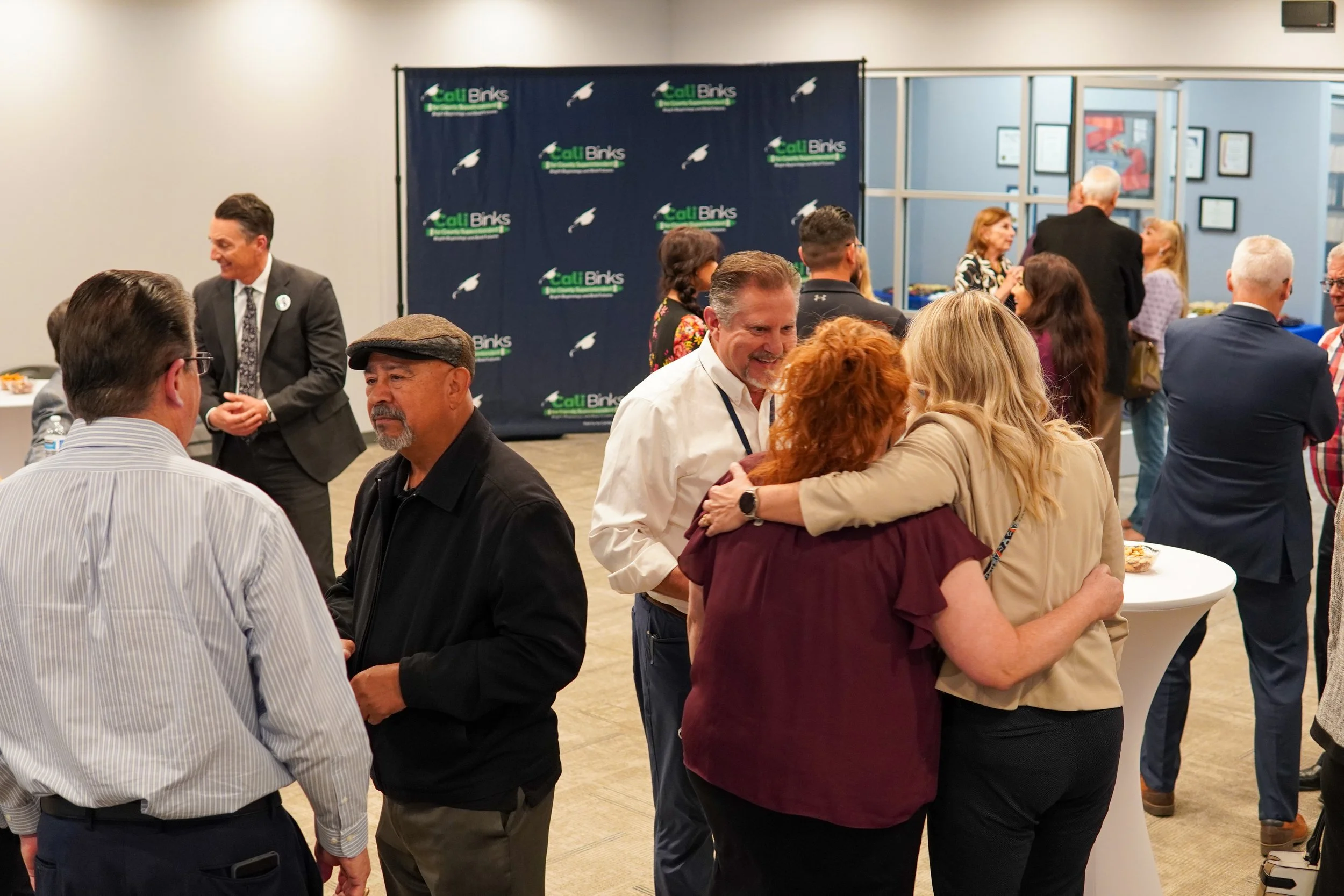Community members networking.