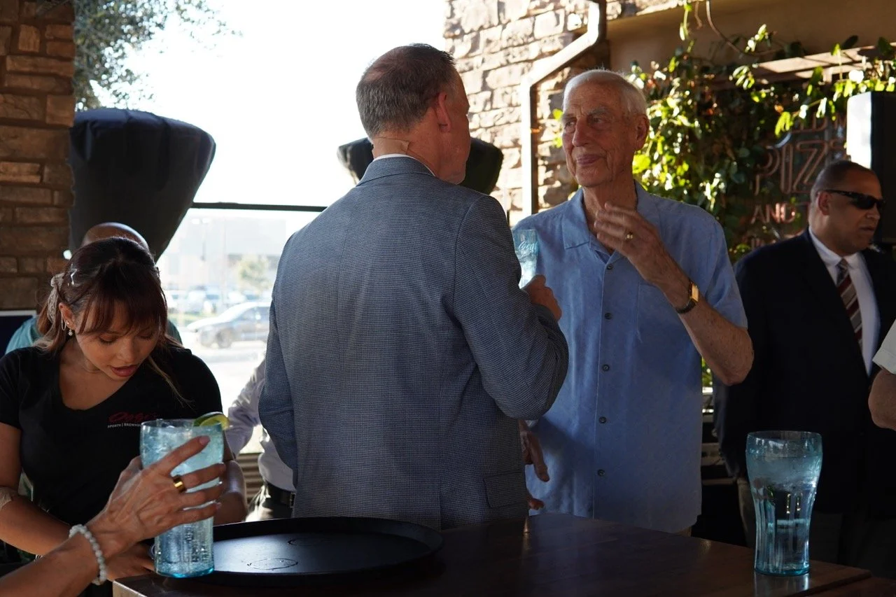 Dale Marsden speaking to Dr. Fischer in a different angle.