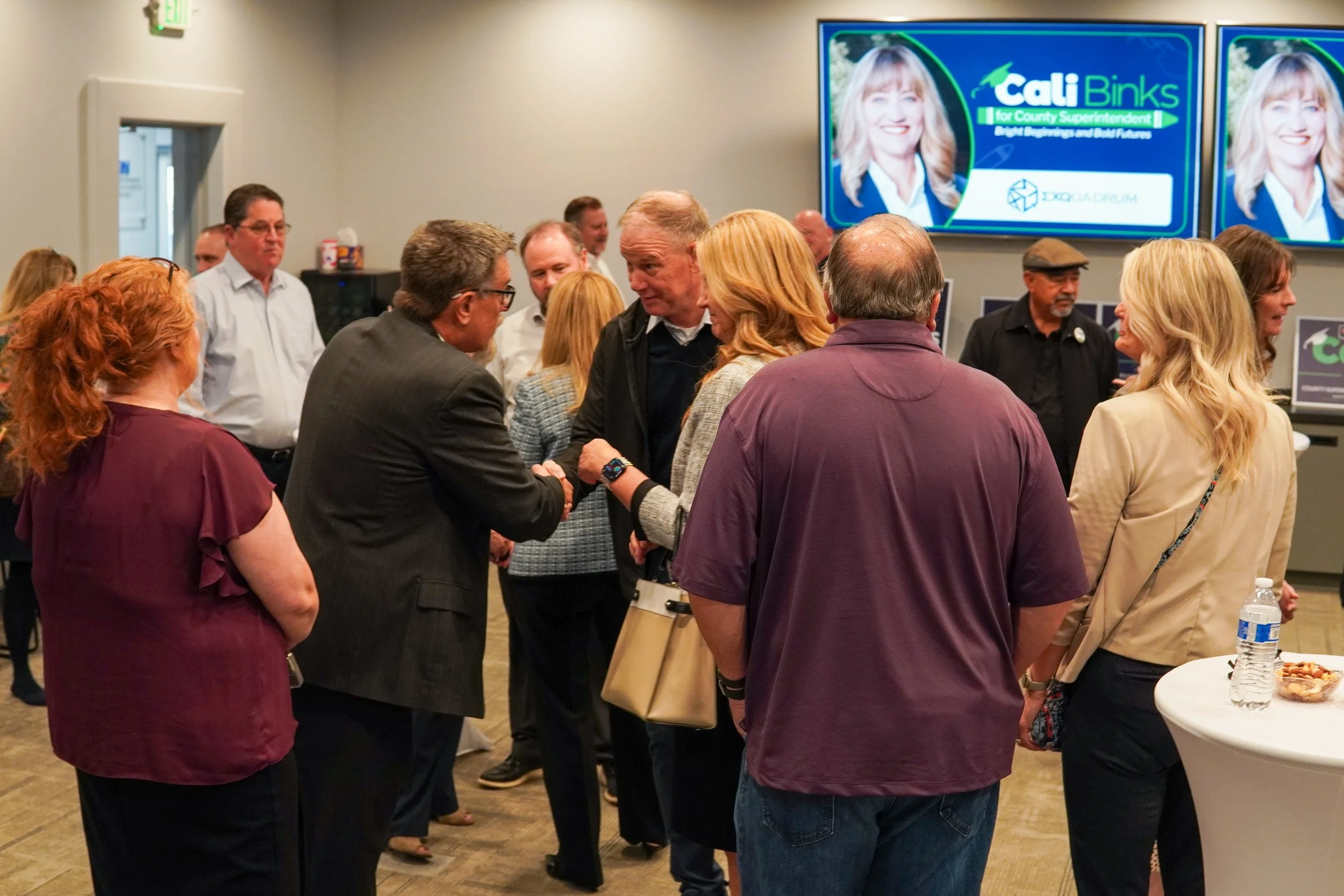 Community members networking.