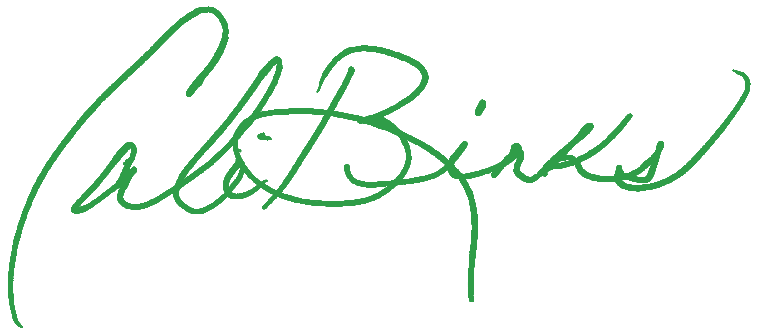 Cali Bink's signature.