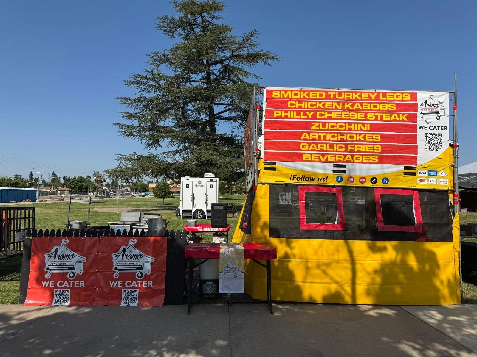 Aroma Concessions Menu