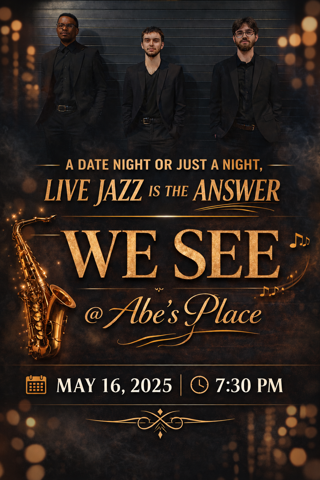 WE SEE- Saturday May 16, 2026 @ 7:30pm