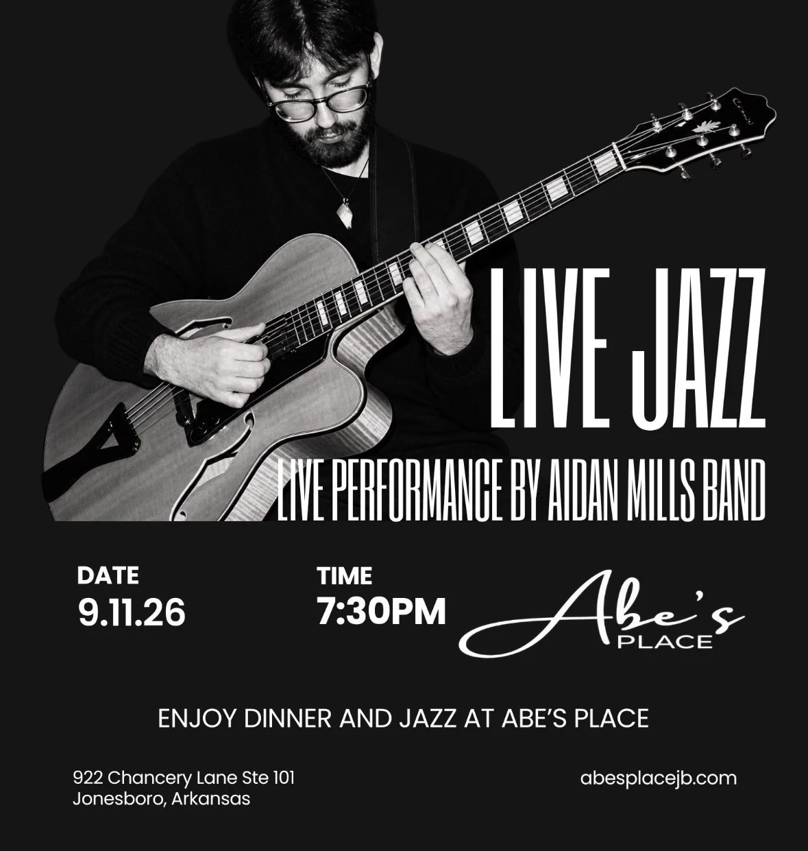 LIVE JAZZ WITH AIDAN MILLS BAND .jpeg