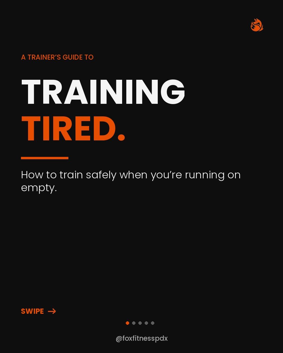 A client almost cancelled today. Rough sleep, long week, he walked in looking wrecked. Five hours of sleep and he'd barely eaten.
I asked what kind of tired....soreness, sleep, stress, or fuel? The answer told me everything I needed to plan around.
H