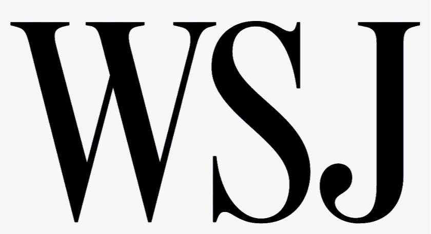 Black text displaying the acronym WSJ in large font on a white background.