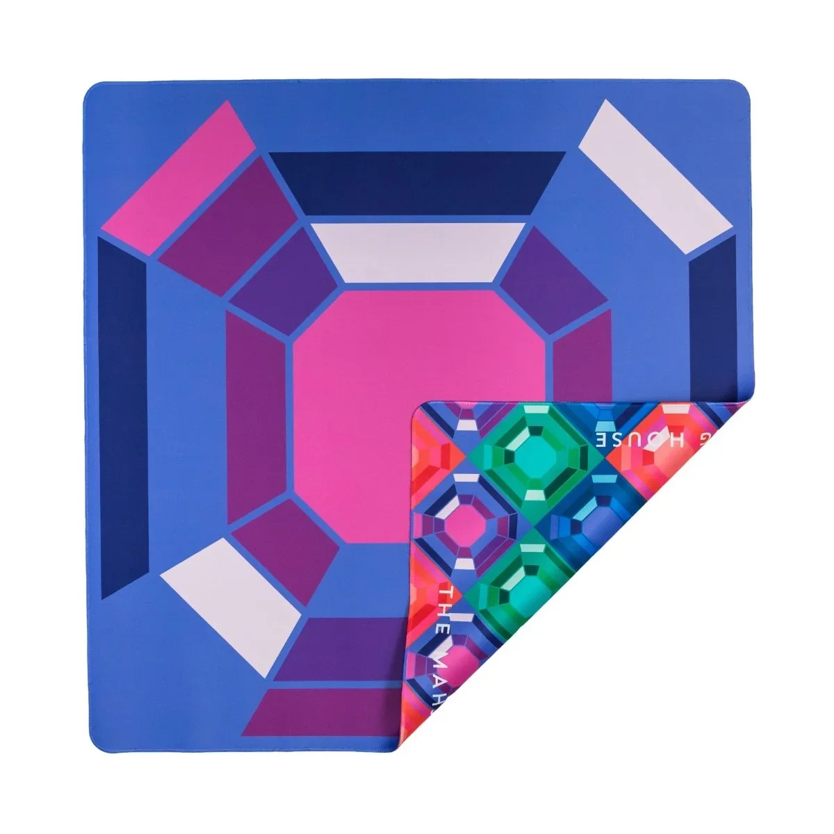 Amethyst Gem Double-Sided Travel Mahjong Mat | The Mahjong House