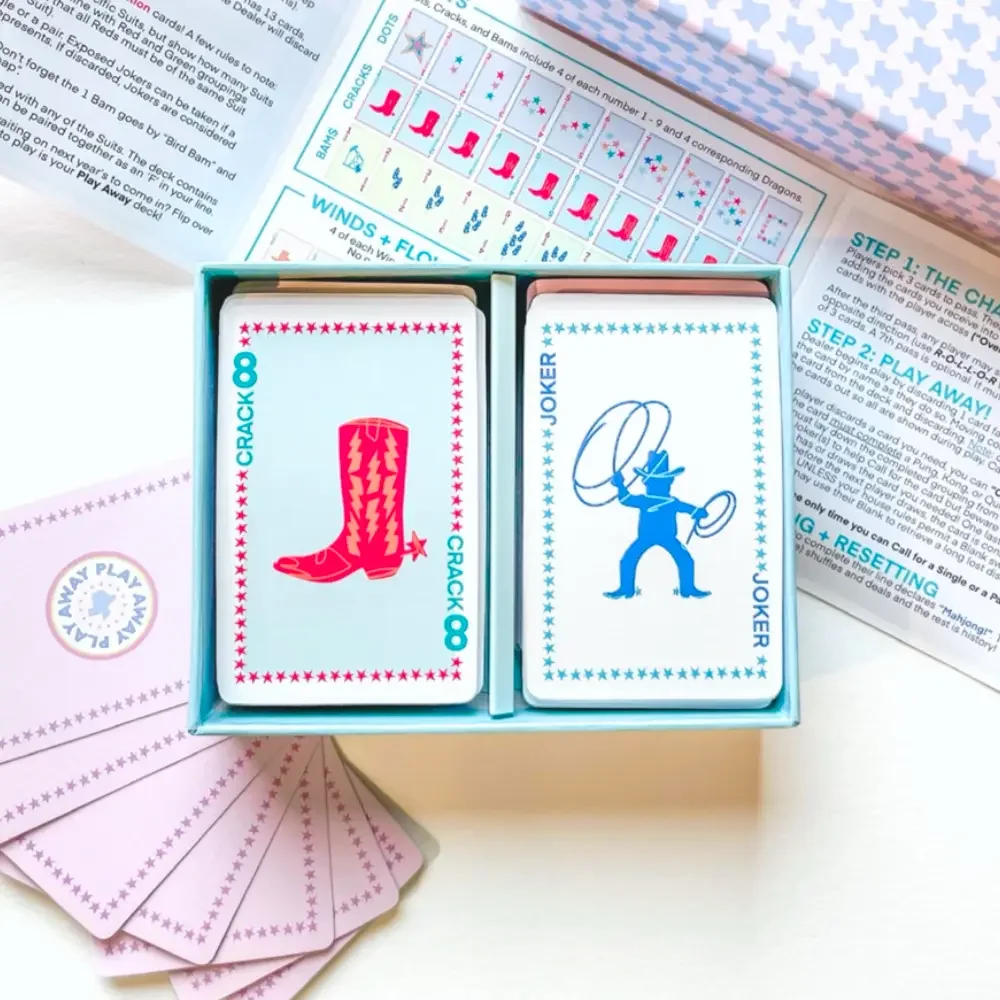 Play Away Mahjong - Texas Playing Card Deck | Play Away Cards