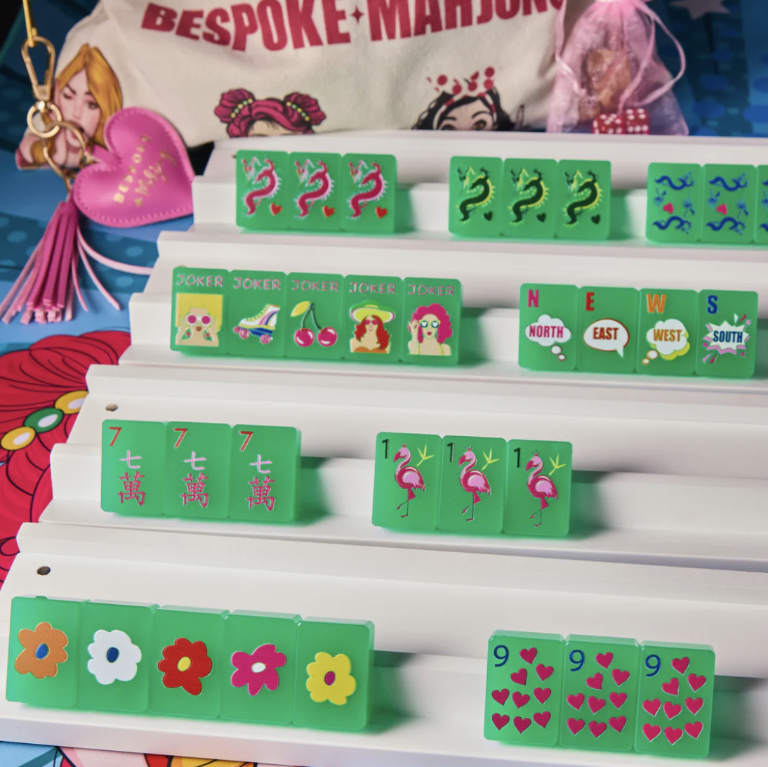 Pop Diva - Disco Green Tiles | Bespoke Mahjong