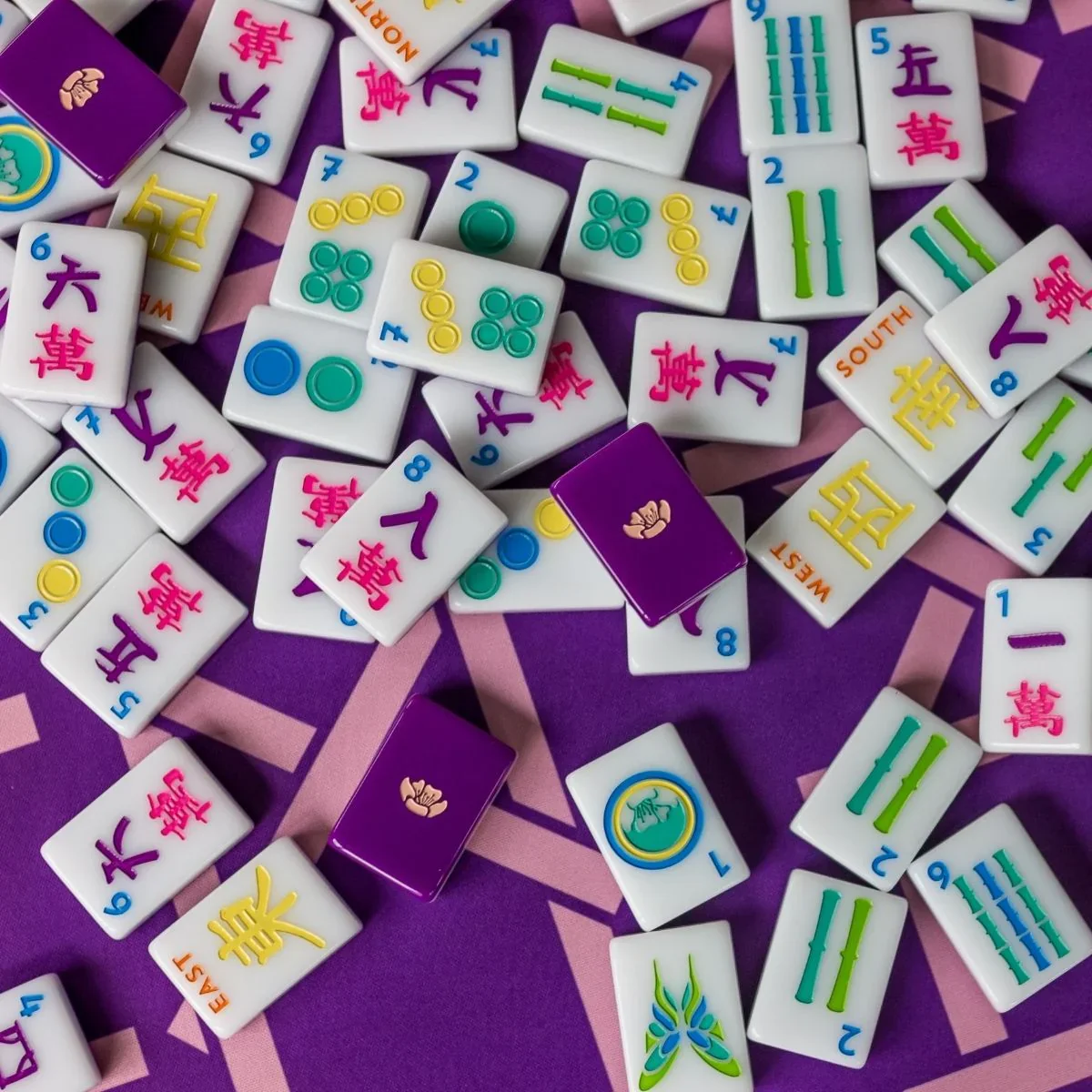 The Brights! Plum House Tiles | The Mahjong House