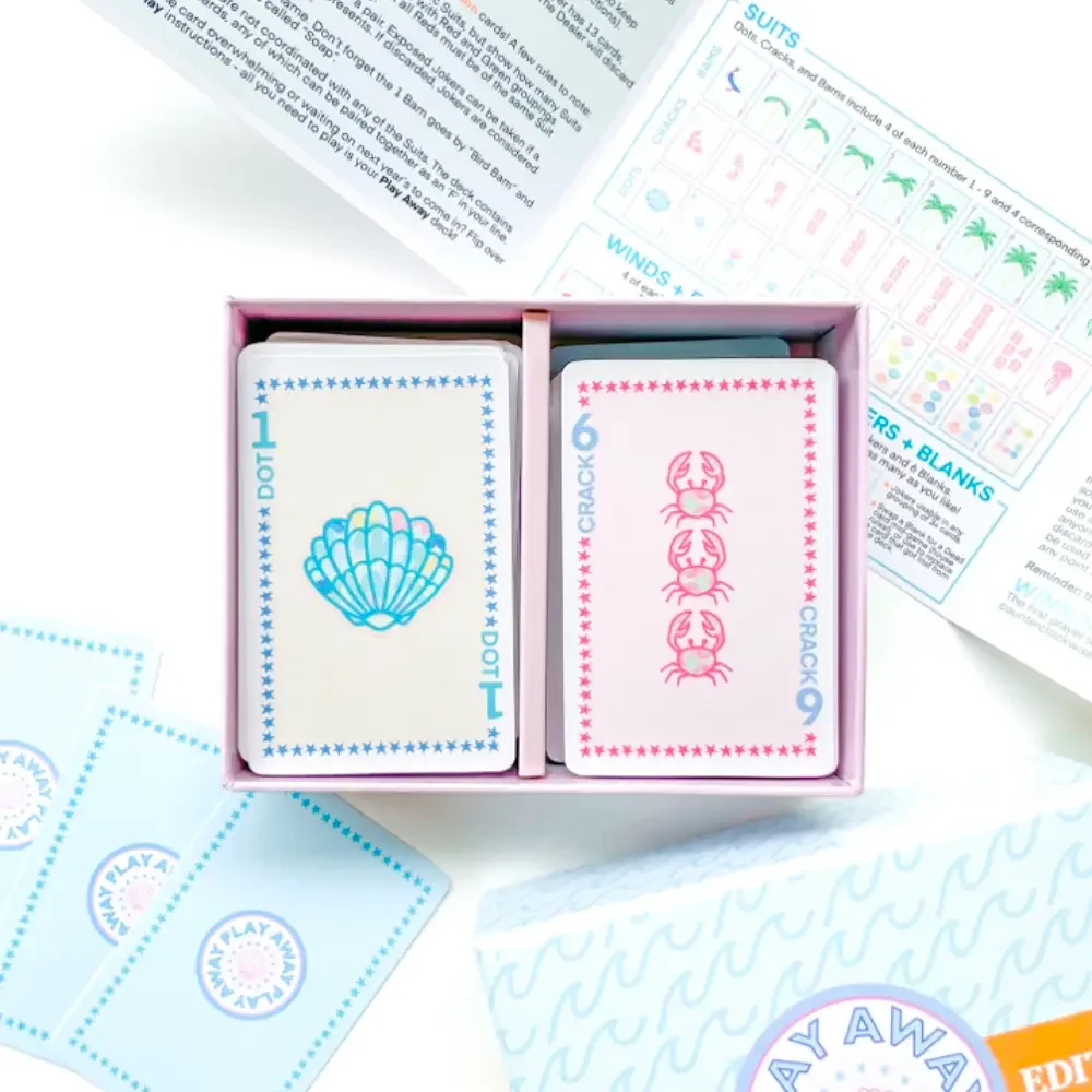 Play Away Mahjong - Beach Playing Card Deck