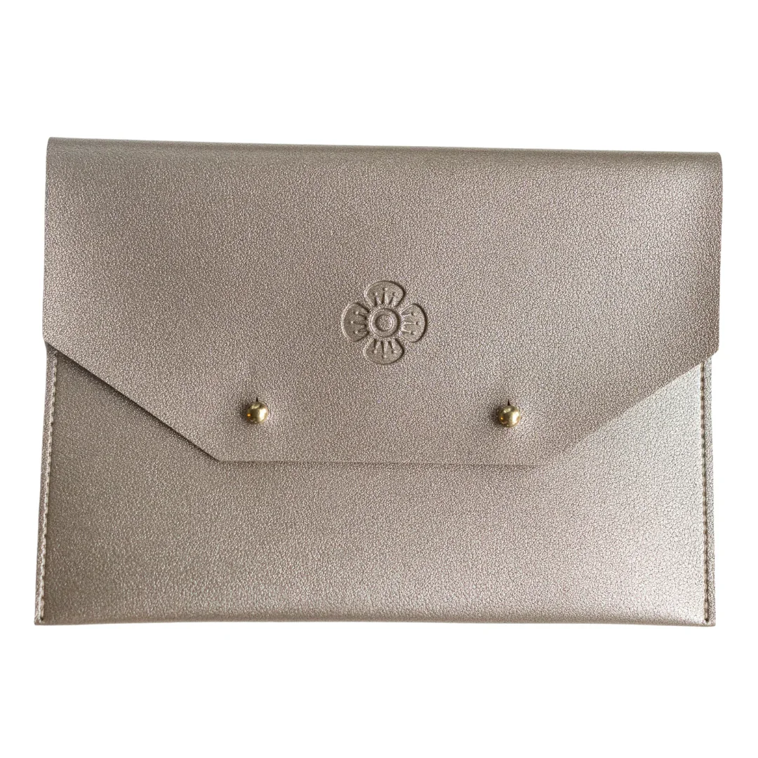 Pewter Mahjong Card Clutch | The Woodlands Mahjong Society