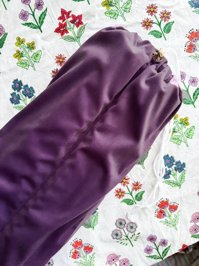 Light Purple Velvet Mahjong Rack & Pusher Storage Bag | Peace Love Mahjong