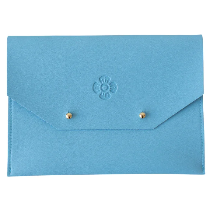 Bright Blue Mahjong Card Clutch | The Woodlands Mahjong Society