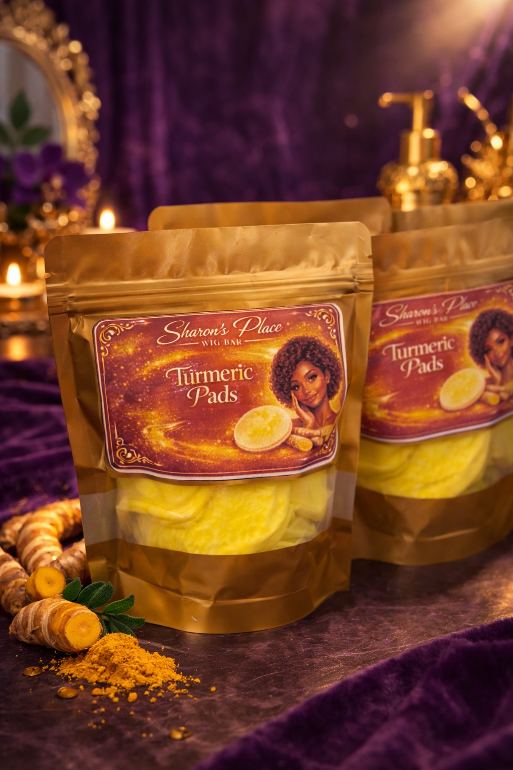 Natural Turmeric Pads