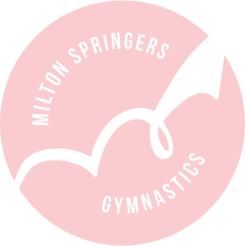 Pink circle logo for Milton Springers