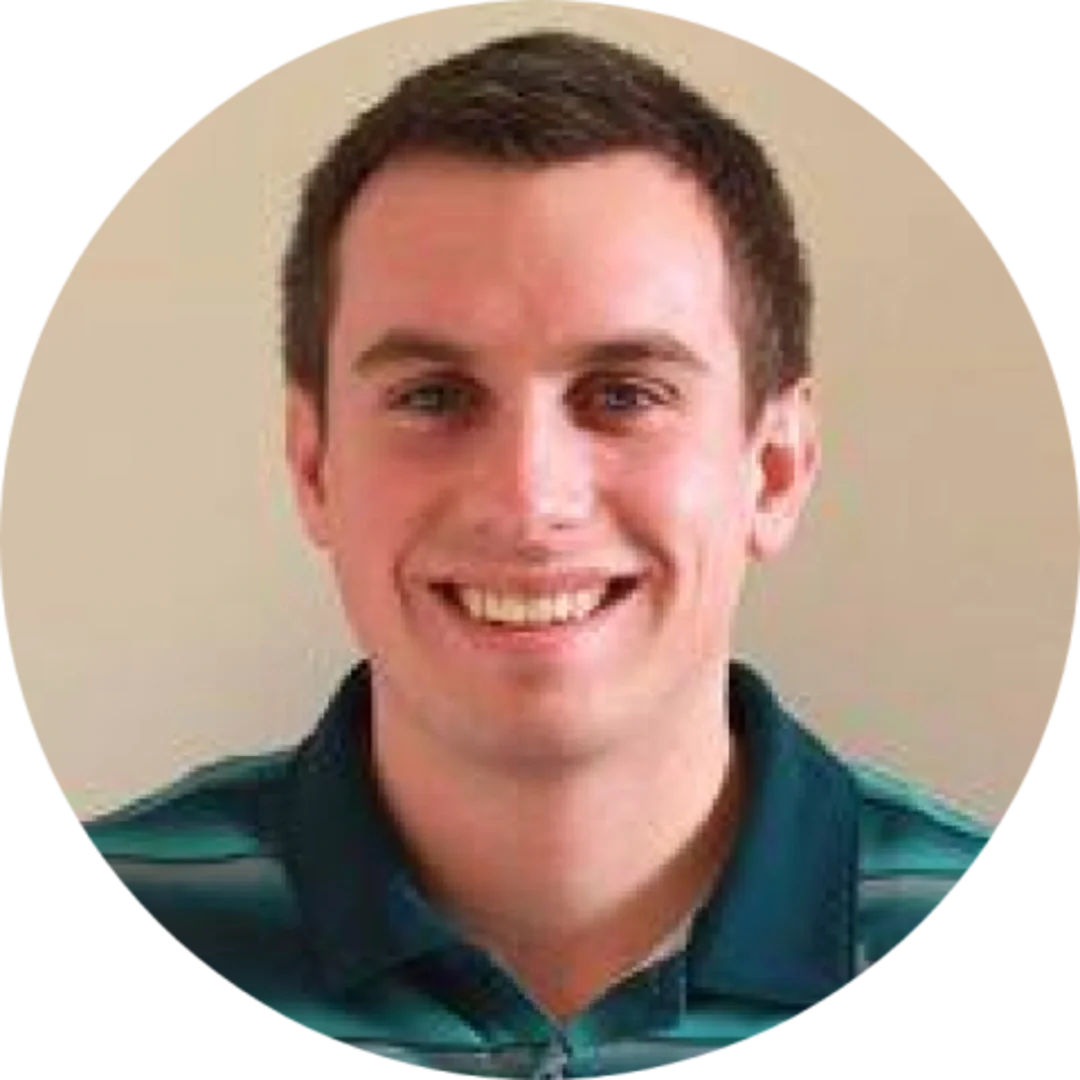 Headshot of Andrew Hill, team physiotherapist for Milton Springers Gymnastics