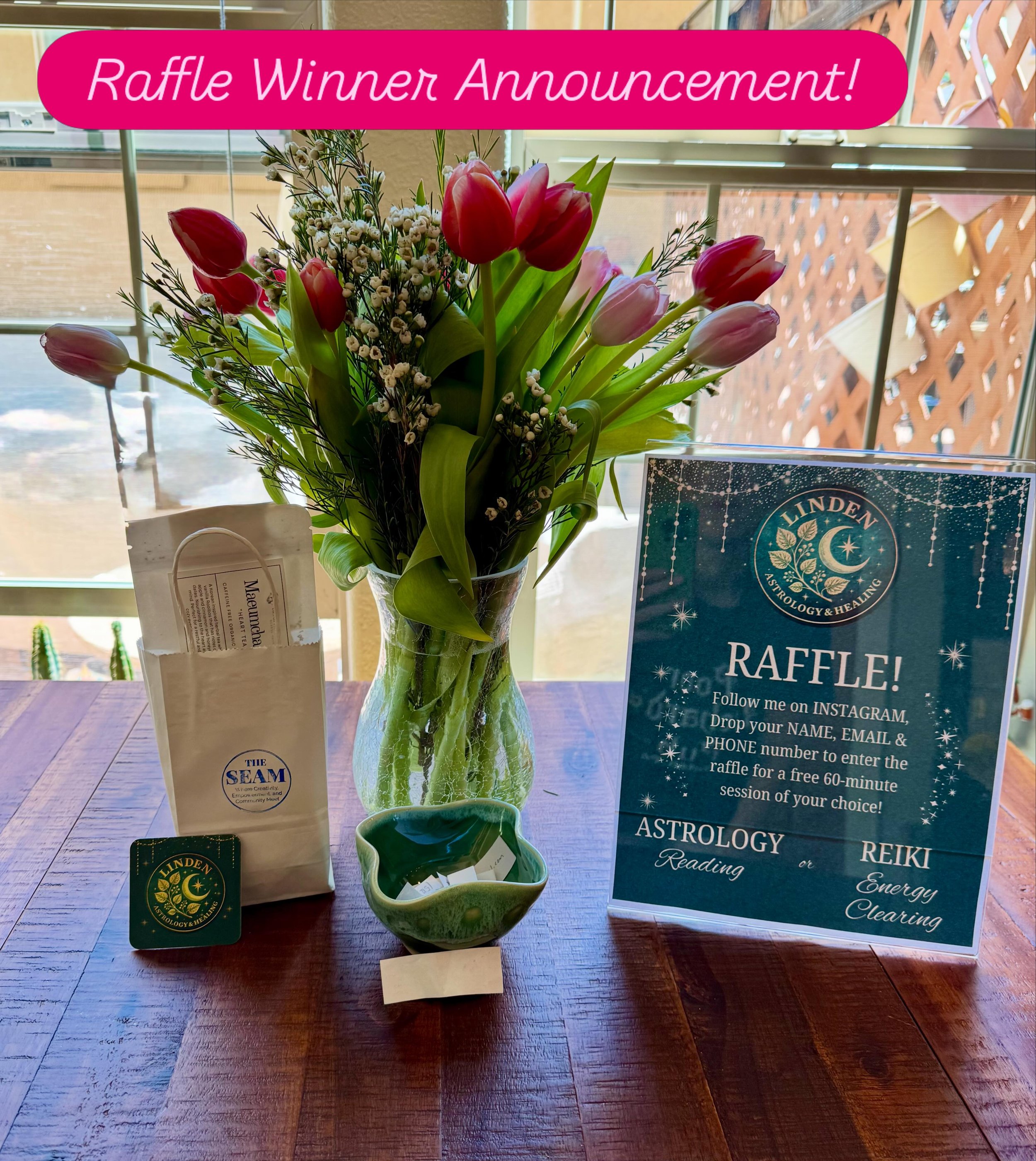And the Winner is&hellip; @kinetic.huez! You won my Mother&rsquo;s Day Raffle! Looking forward to scheduling you for a 60-minute Astrology Reading or Reiki Session! Happy Mother&rsquo;s Day to all the amazing mommas out there 💕 May you feel celebrat
