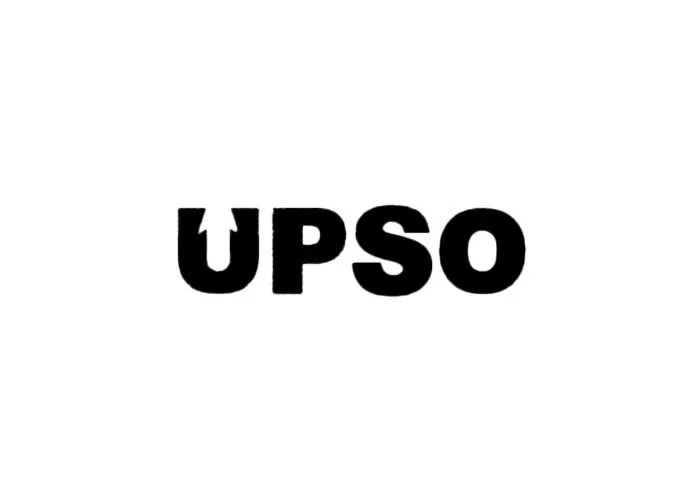 Black UPSO text on a white background.
