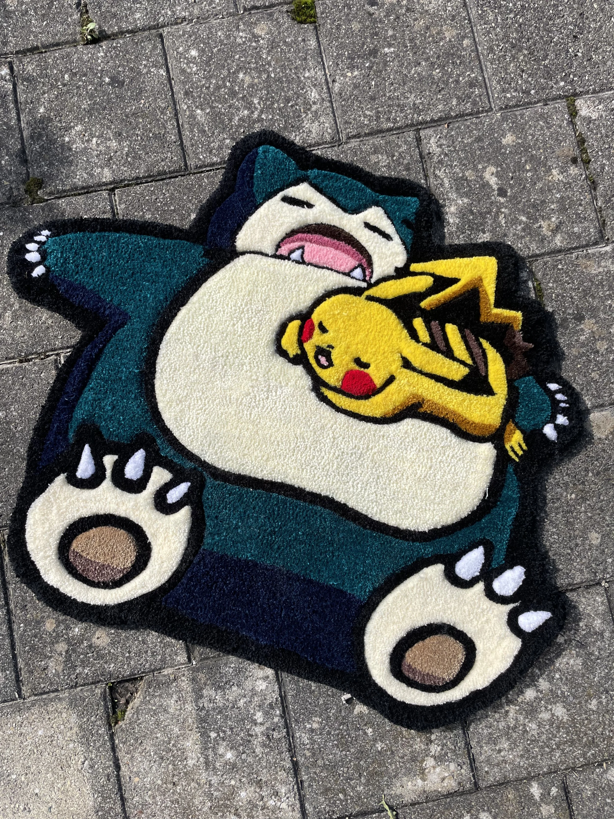 Tapete Personalizado Snorlax e Pikachu