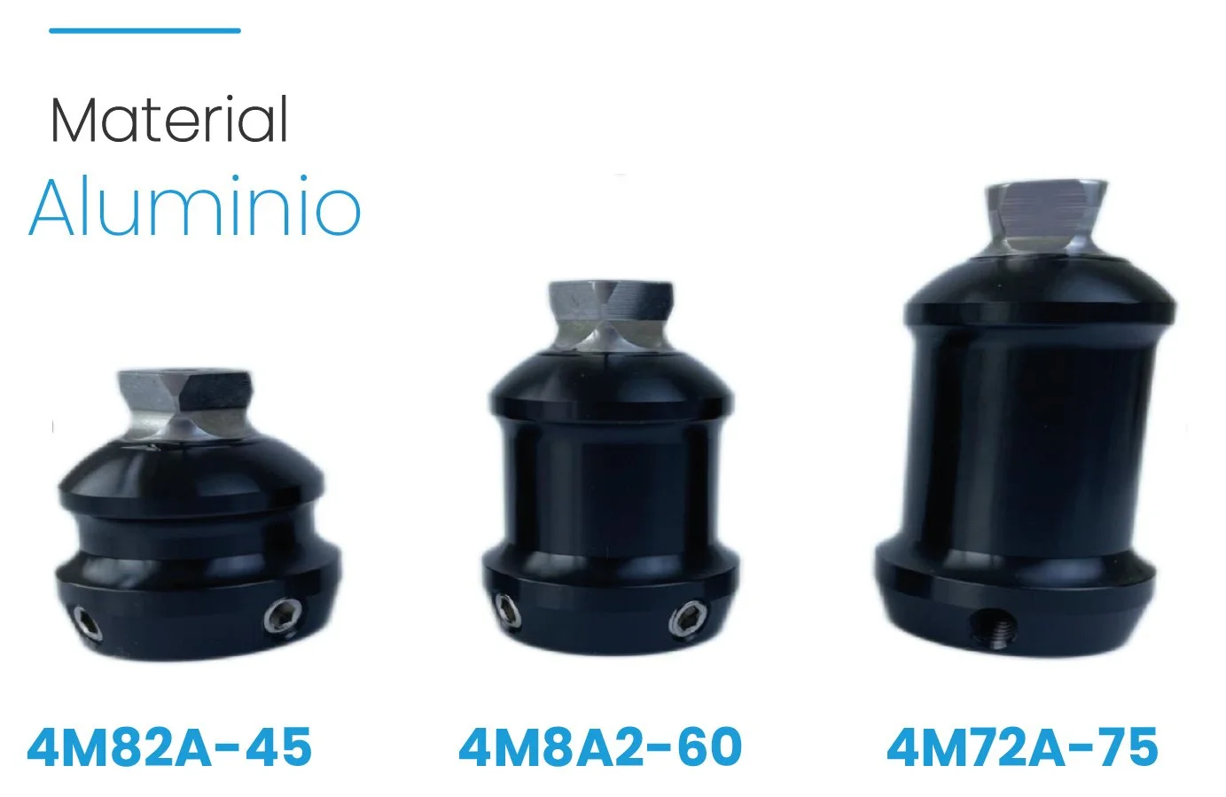 ADAPTADOR DOBLE CON PIRAMIDE - Aluminio