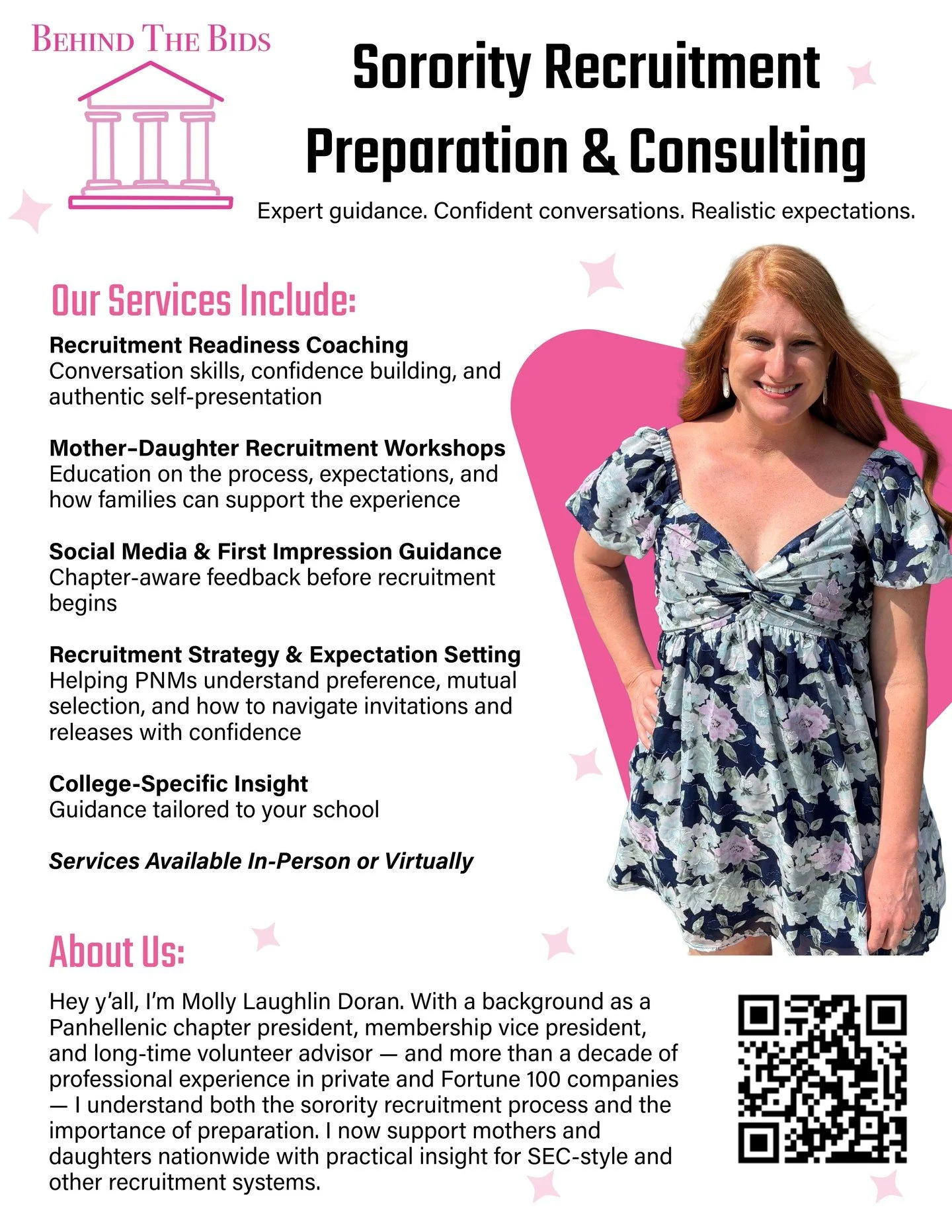 Hey y&rsquo;all! I&rsquo;m back 🤍
After a little holiday pause, I&rsquo;ve been busy preparing for two upcoming events &mdash; and I&rsquo;m so excited to share the first one.

Behind The Bids is hosting a Mother/Daughter Sorority Recruitment Prep W