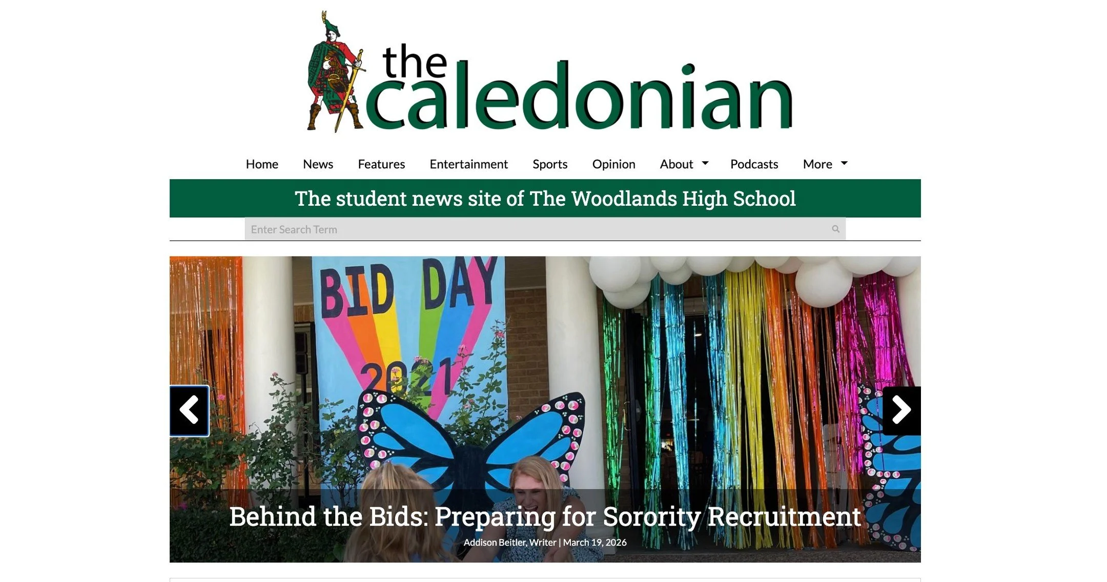 Honored to have Behind The Bids featured in The Caledonian, The Woodlands High School student news site! 💗

As a TWHS alum, it means so much to be back in the community helping local girls prepare for sorority recruitment with confidence, authentici