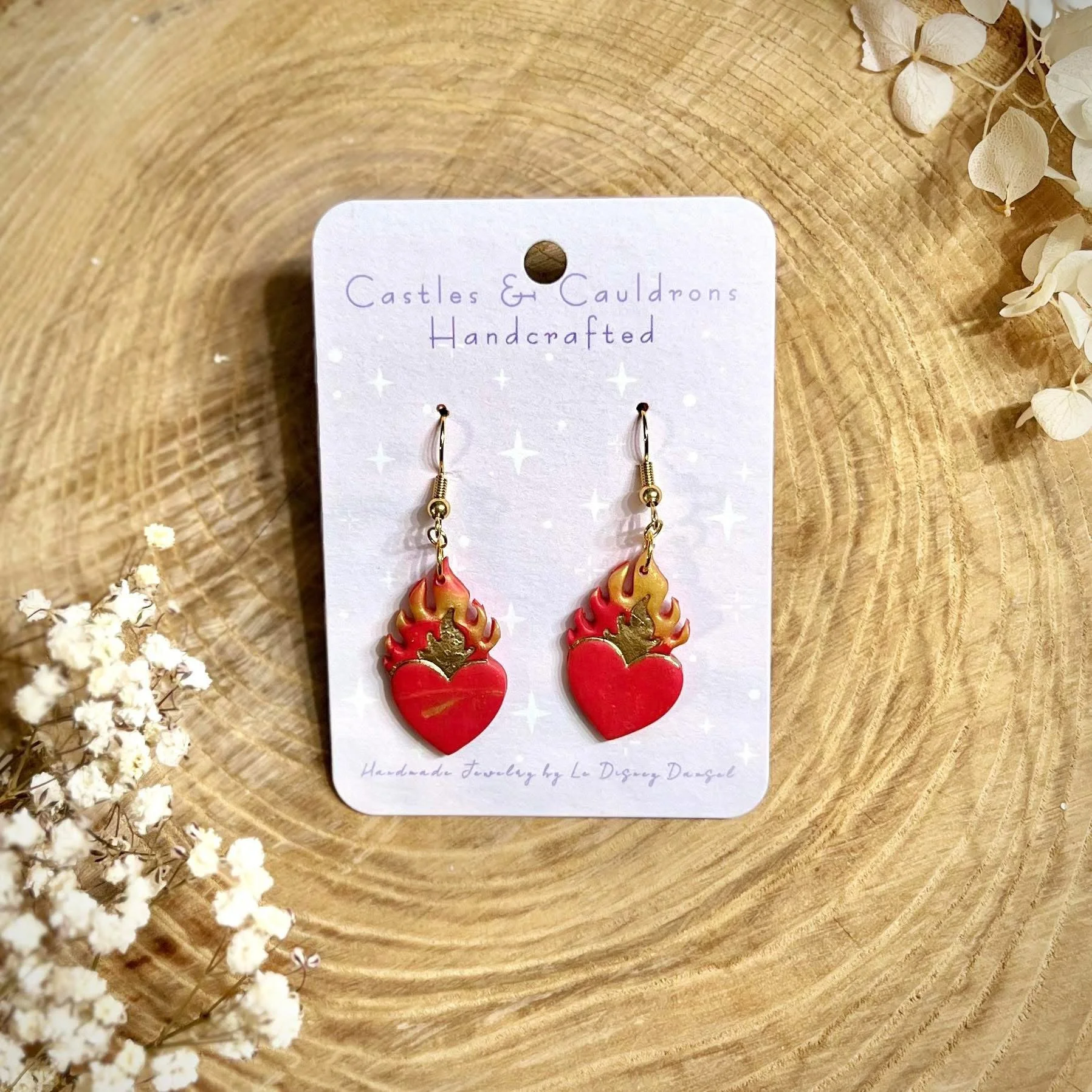 Fireheart earrings