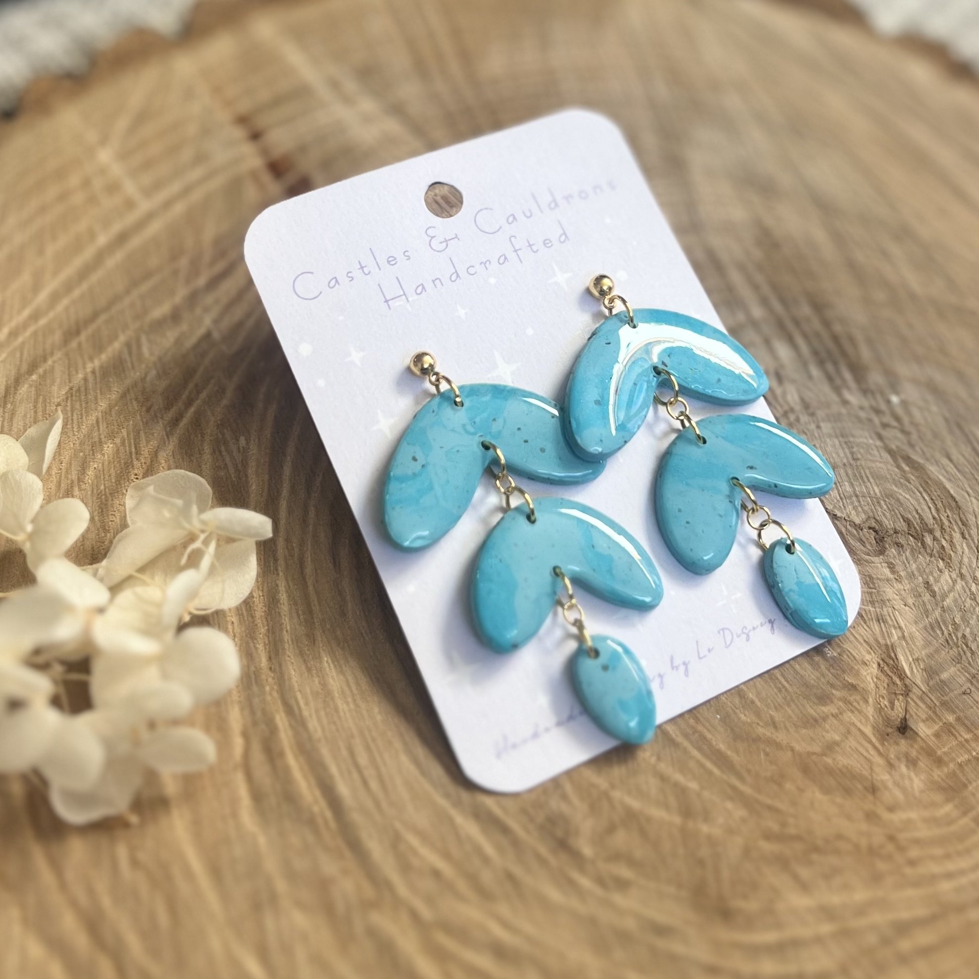 Ashryver Turquoise & Gold Earrings