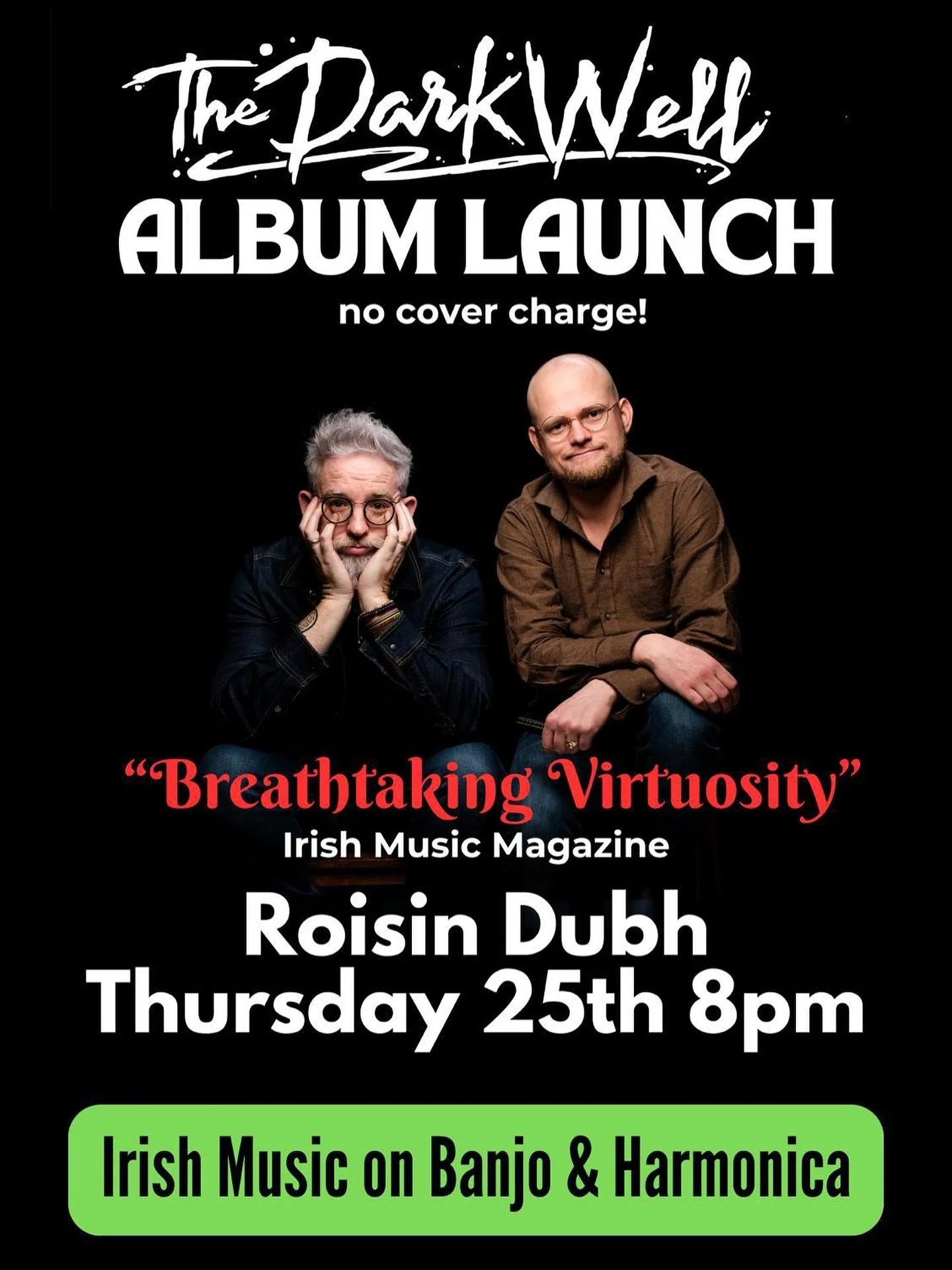 Absolutely honoured to be performing with these two legends at this album launch. Hope to see you there! 🎶
@roisindubhpub @endascahill.banjo @irishharmonica