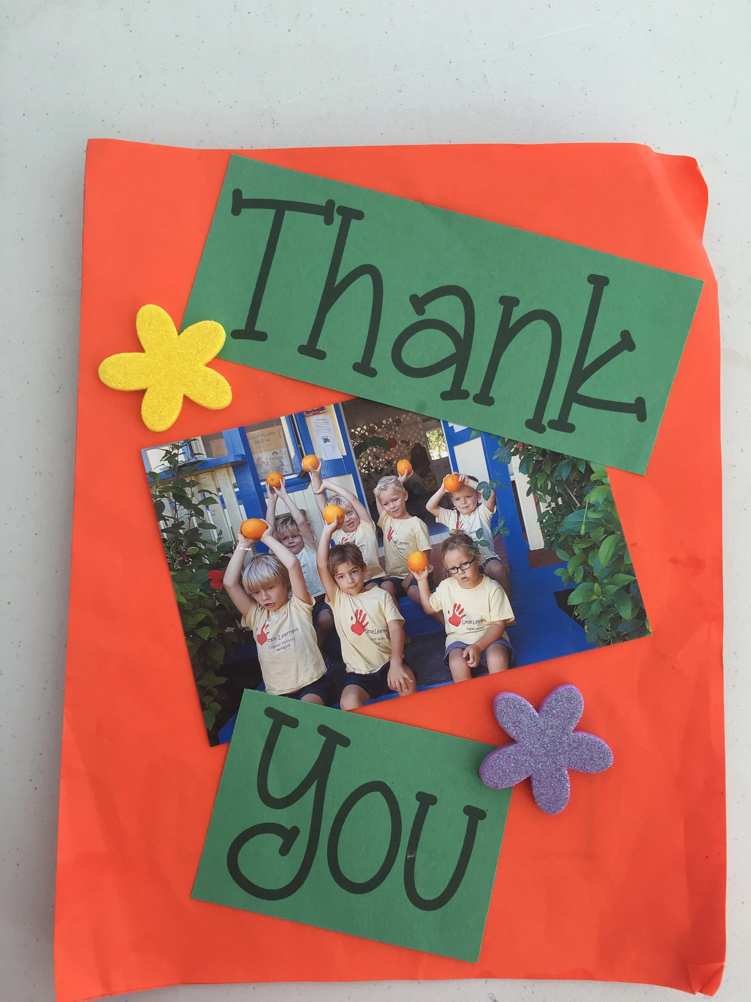 Thank you Little Learners in English Harbour, Antigua!!!