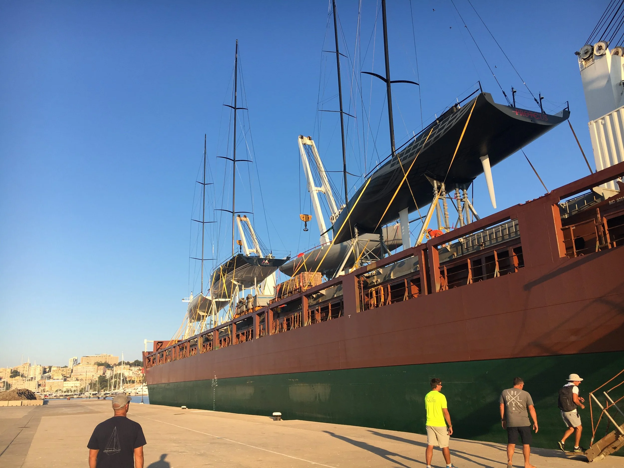 Bella Mente arrives back in Palma de Mallorca for Copa del Rey 2017