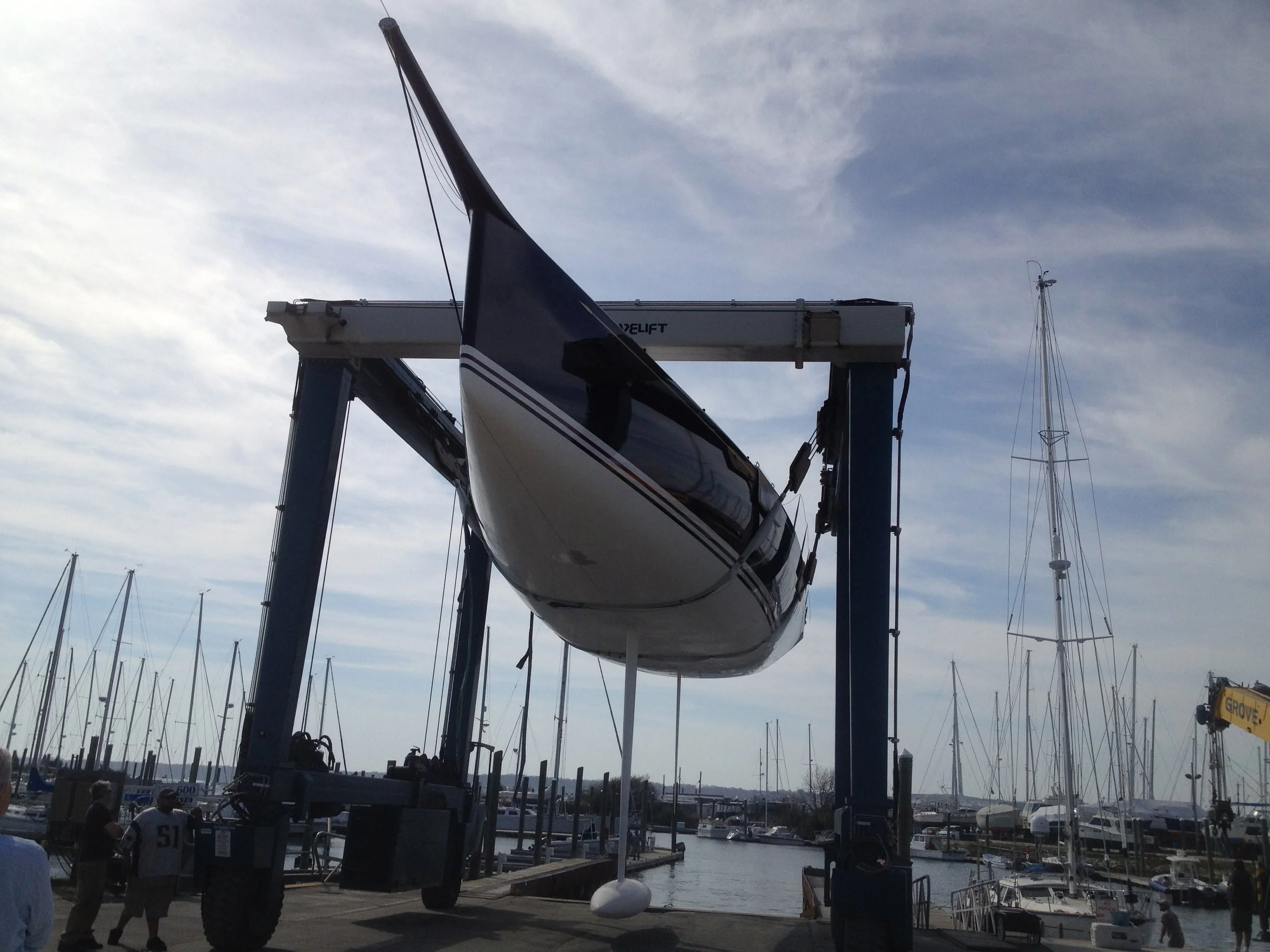 We are in the water!