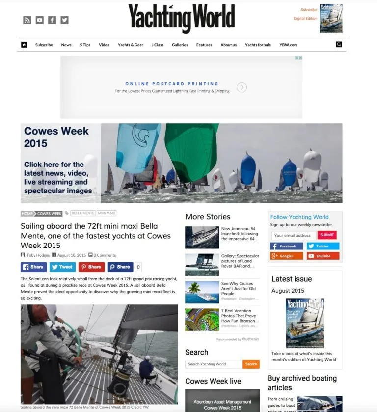 Yachting World - August 2015