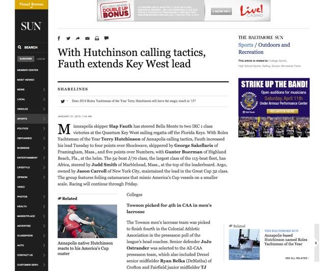 Baltimore Sun - January 2015