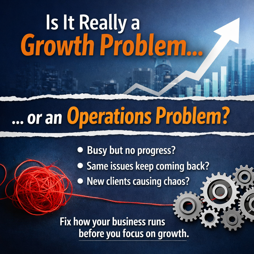 7 Signs Your Business Has an Operations Problem (Not a Growth Problem)