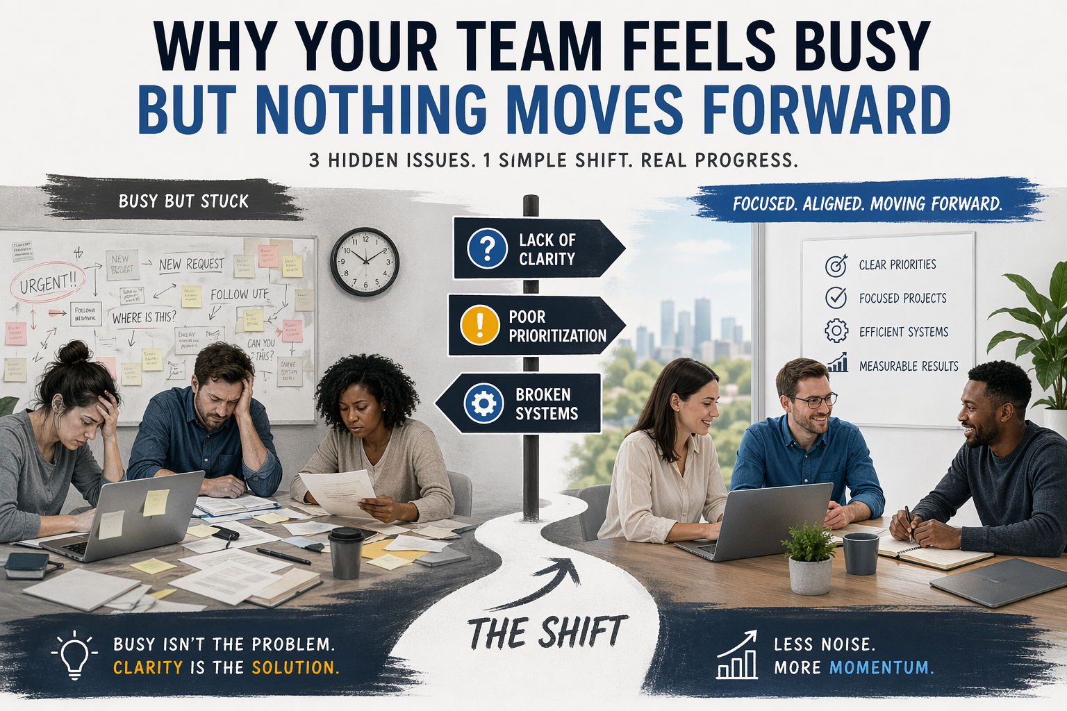 Why Your Team Feels Busy But Nothing Moves Forward