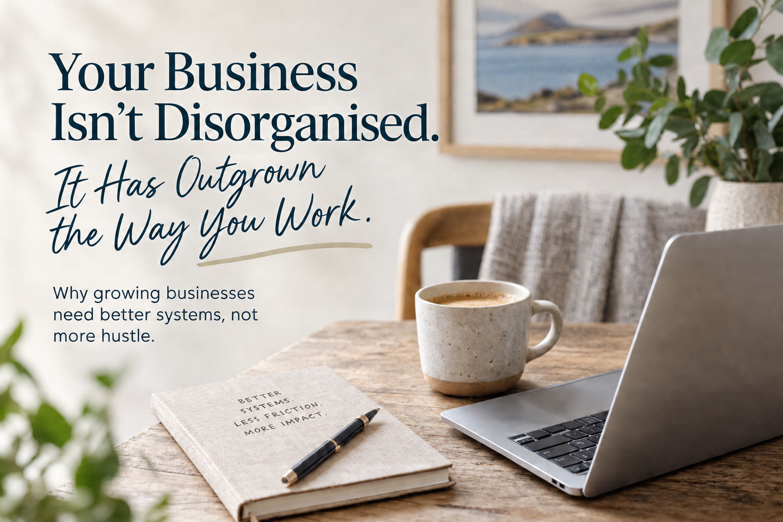 Your Business Isn't Disorganised. It Has Outgrown the Way You Work.