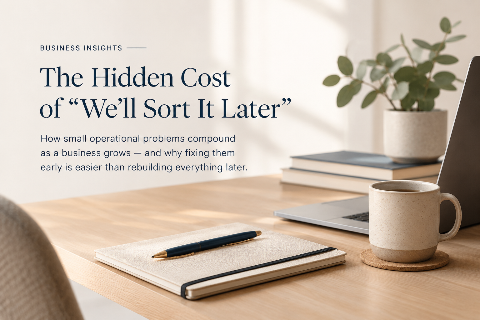 The Hidden Cost of “We'll Sort It Later”