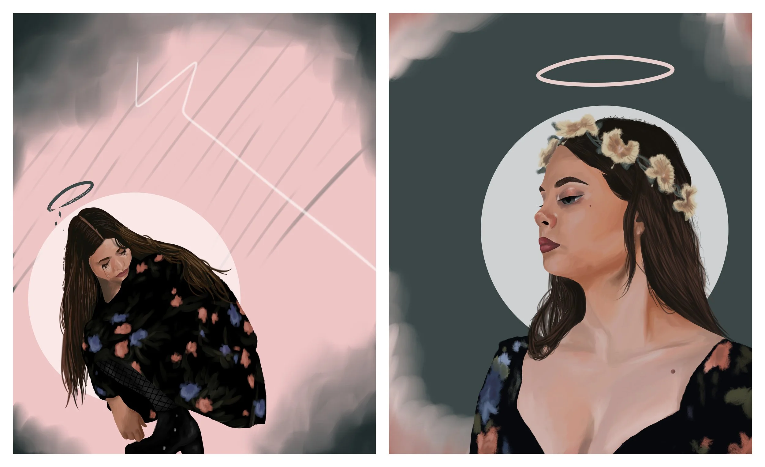 Self Portrait Diptych