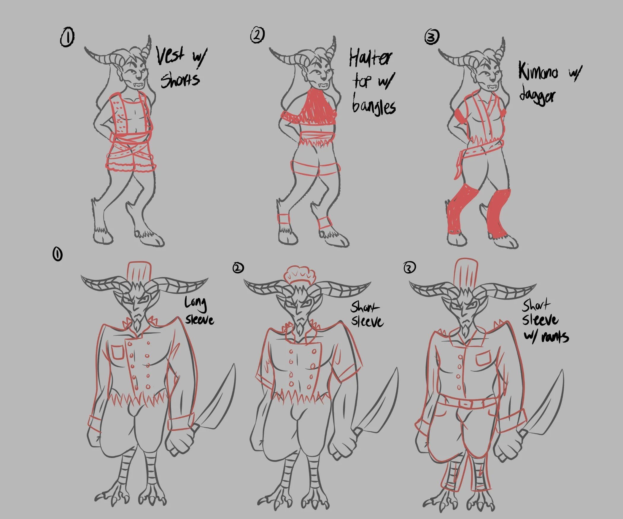 Antagonist/Side Character Costumes