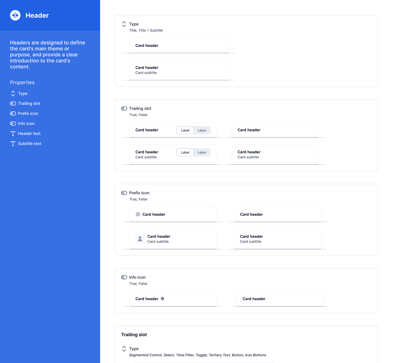 Composable Card, Header Module