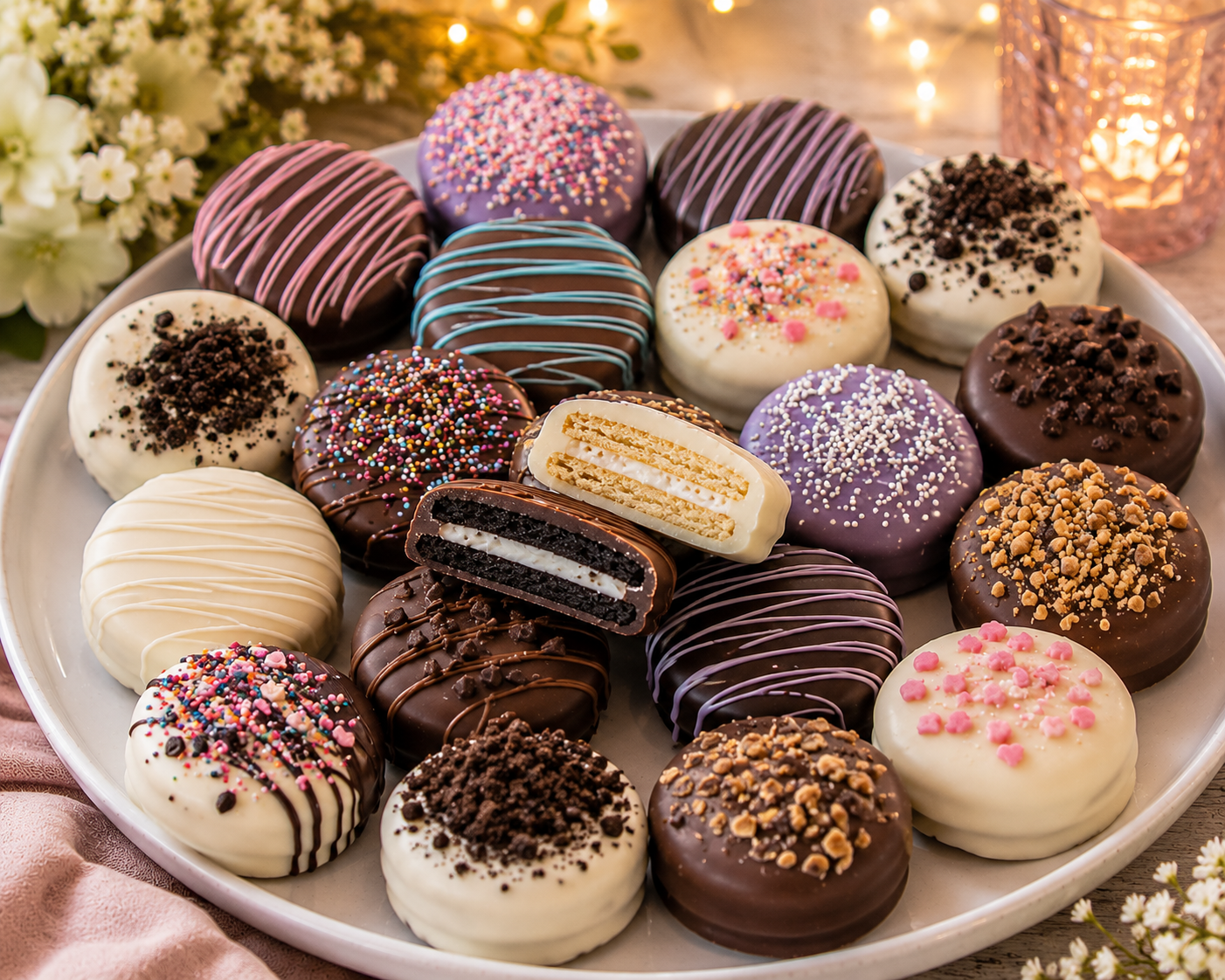 Chocolate‑Dipped Oreo Dozen