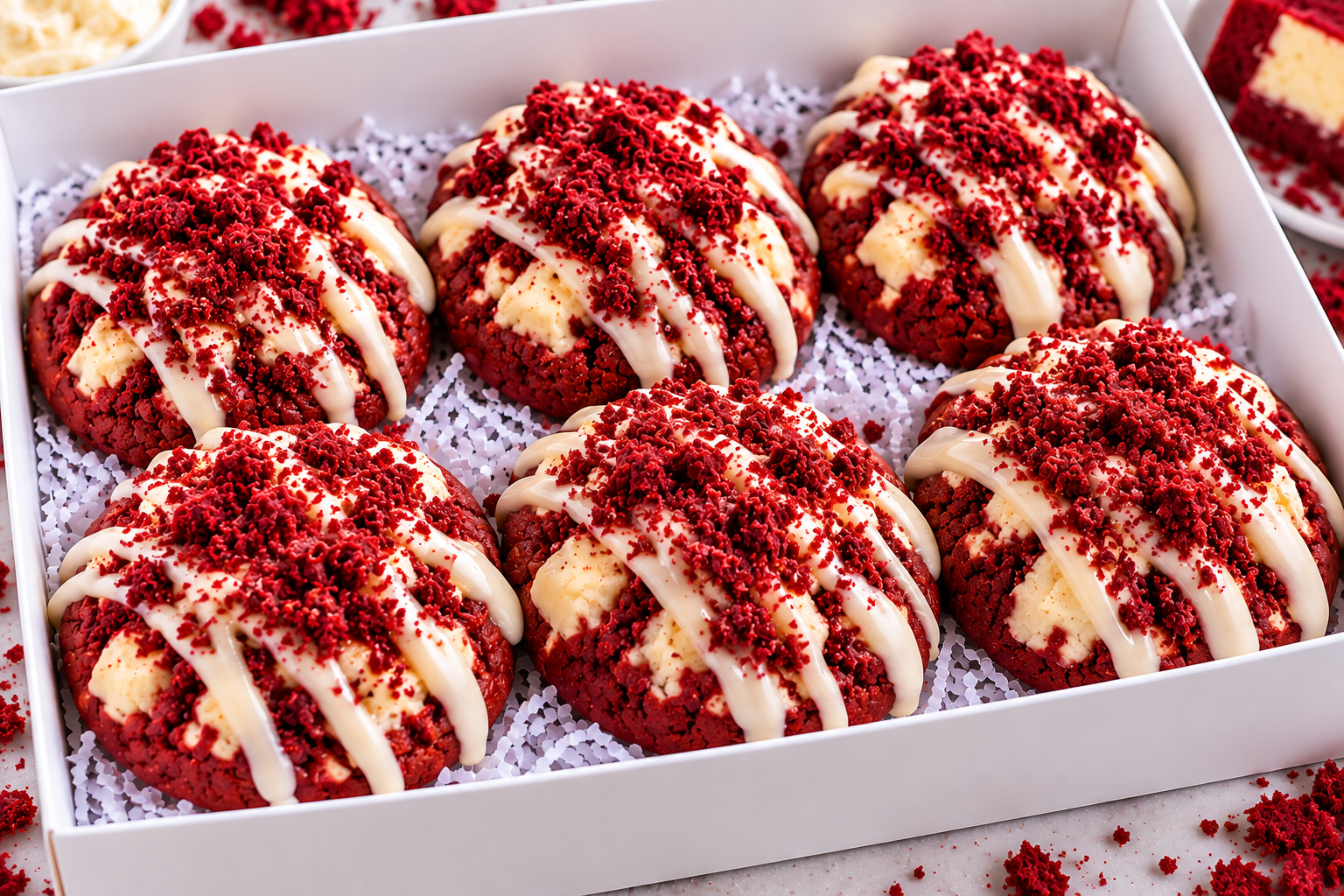 ❤️ Red Velvet Cheesecake Gourmet Cookies