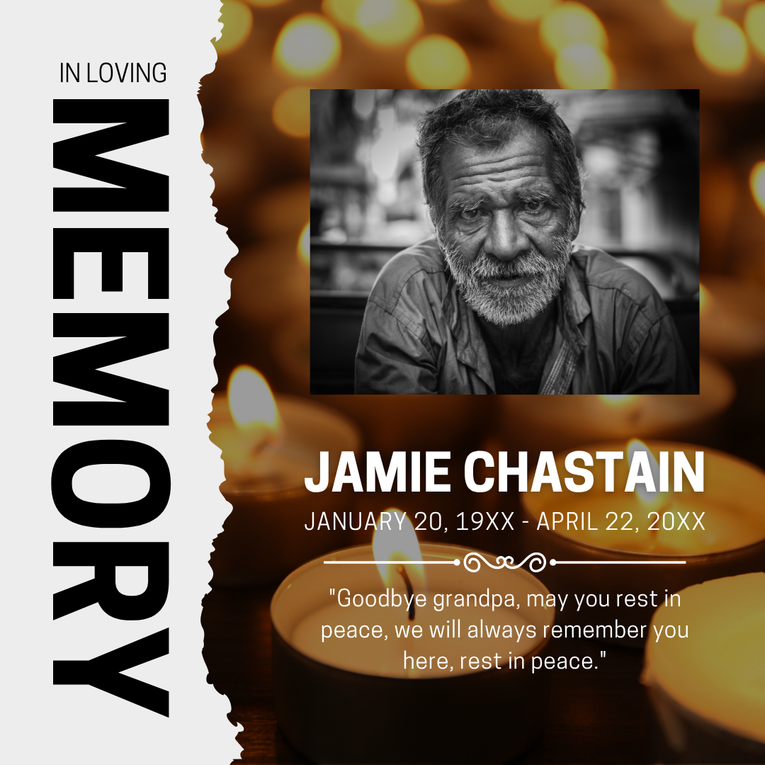 In Loving Memory Card (Announcement)